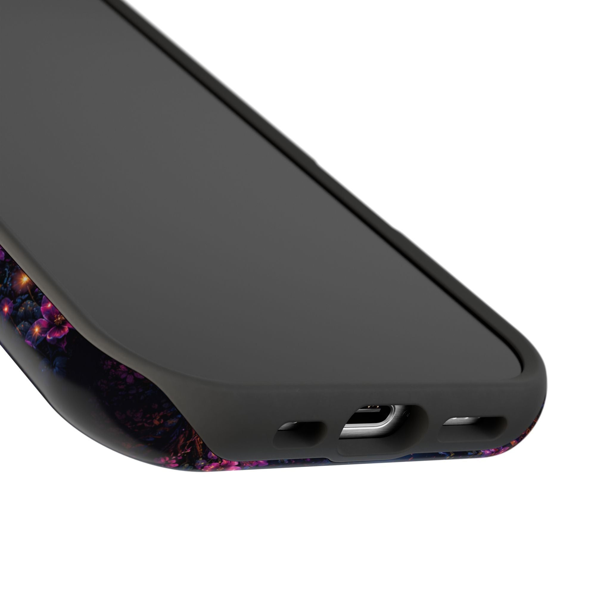 Skull & Cherry Blossom Phone Case – Floral Gothic MagSafe Cover