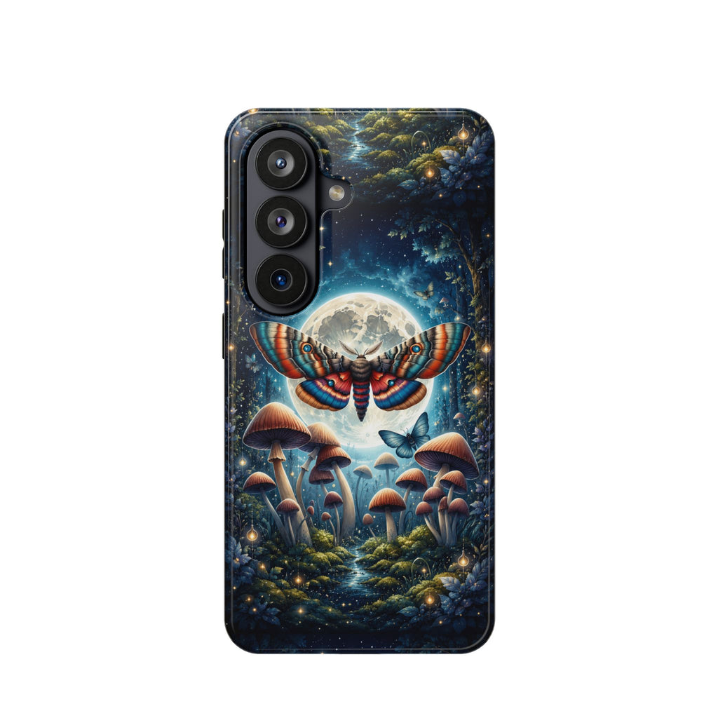 Mystic Moth Moon Phone Case – Whimsical MagSafe-Compatible Cover