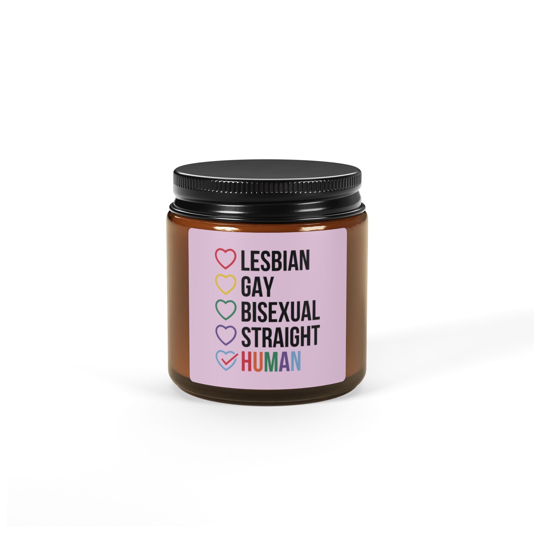 LGBTQ+ Pride Scented Soy Candle, Pride Month Celebration Gift From Daughter Son, Rainbow Pride Decor For Family, Love and Support Grad Gift