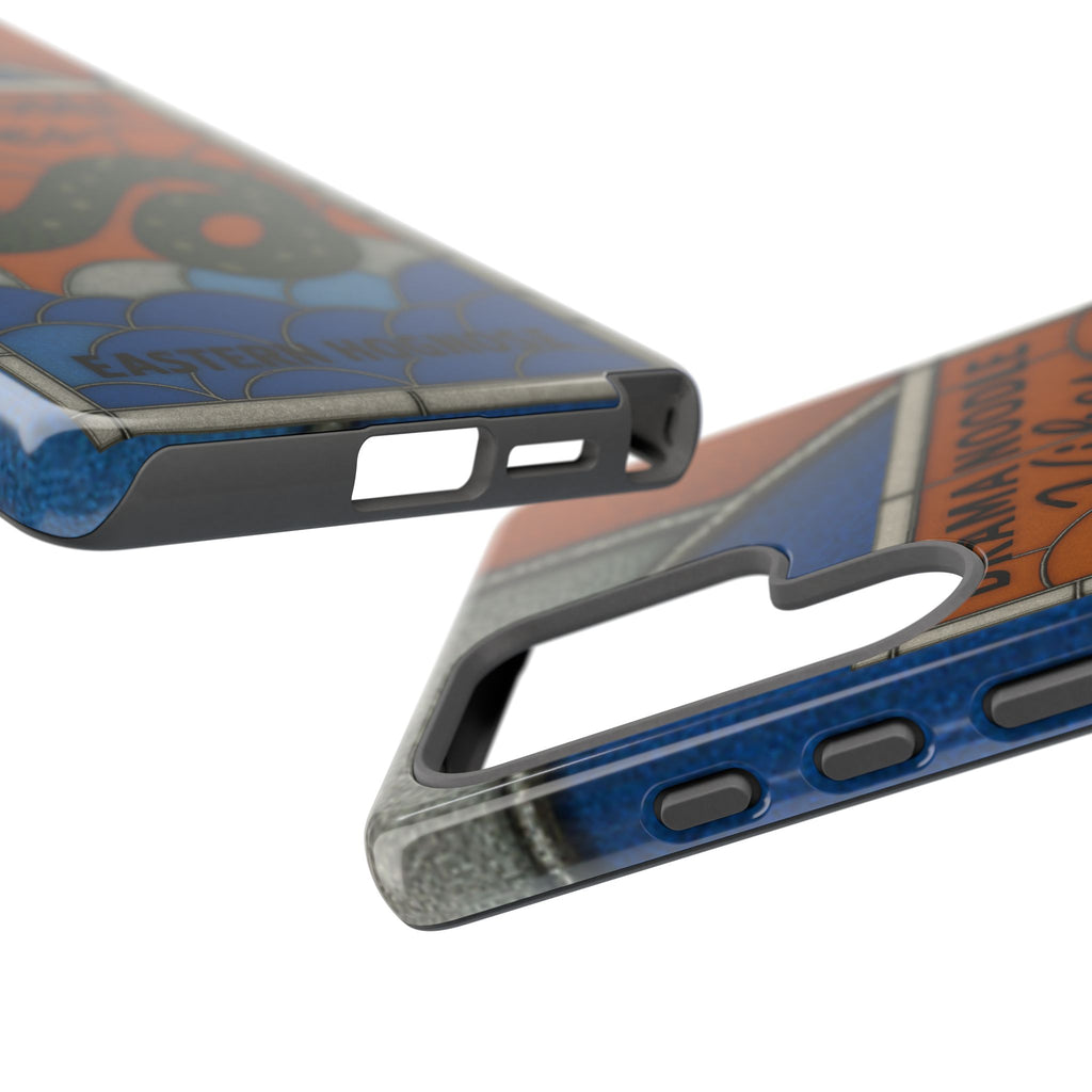 Stained Glass Snake Phone Case – Vibrant Drama Noodle Aesthetic Cover