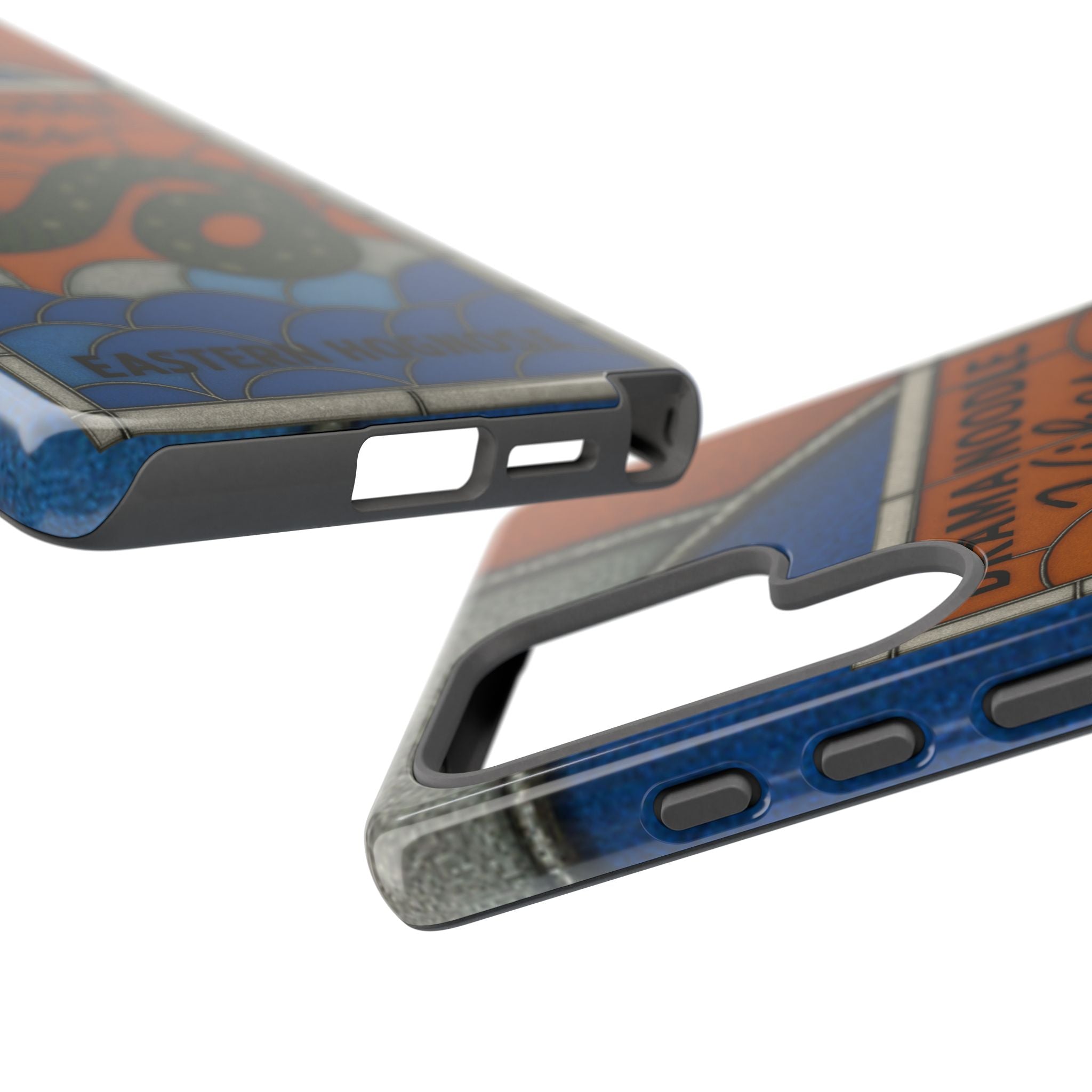 Stained Glass Snake Phone Case – Vibrant Drama Noodle Aesthetic Cover