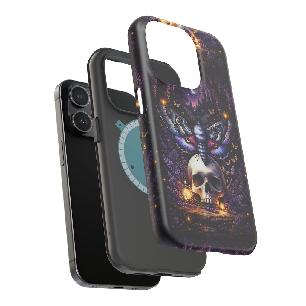 Moth & Skull Phone Case – Dark Mystical MagSafe-Compatible Cover
