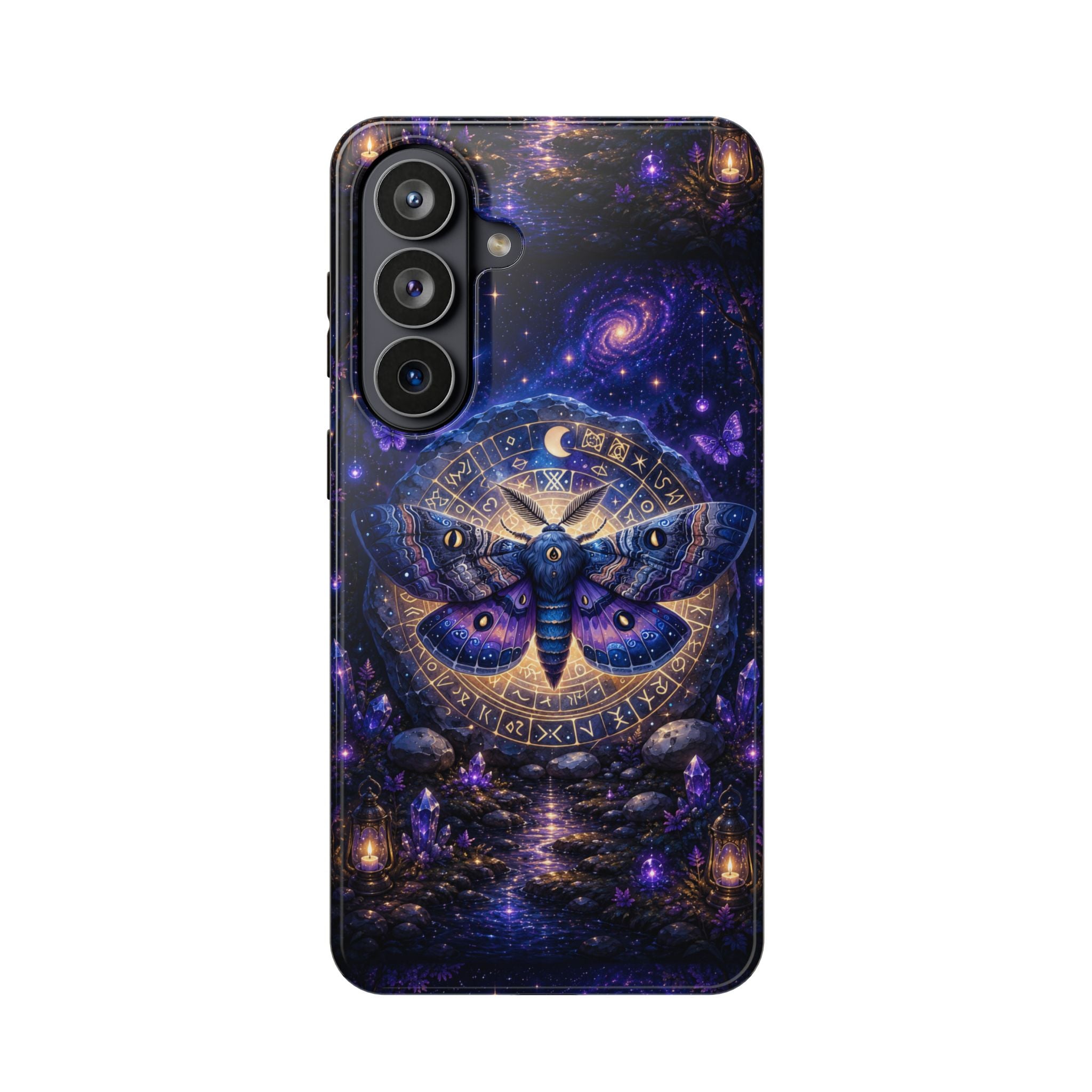 Astrological Moth Phone Case – Celestial MagSafe-Compatible Cover