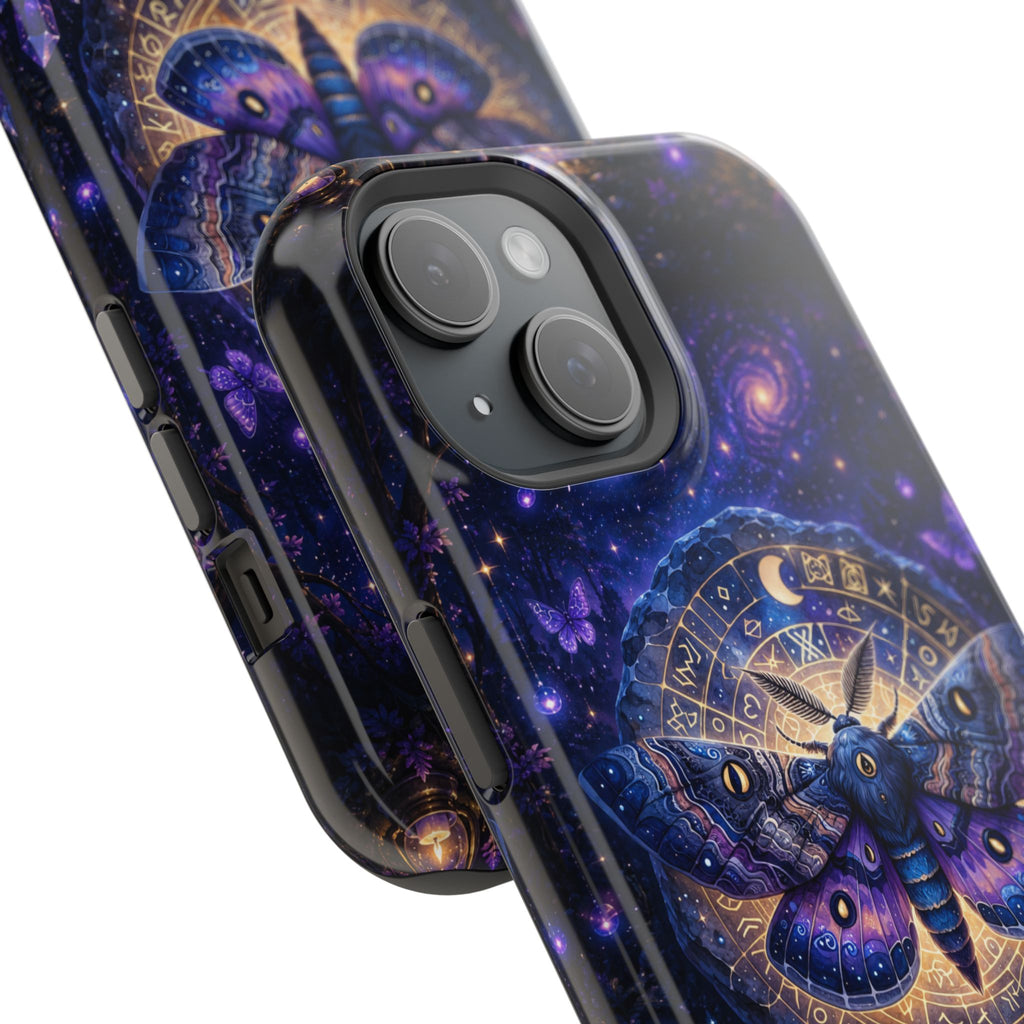 Astrological Moth Phone Case – Celestial MagSafe-Compatible Cover