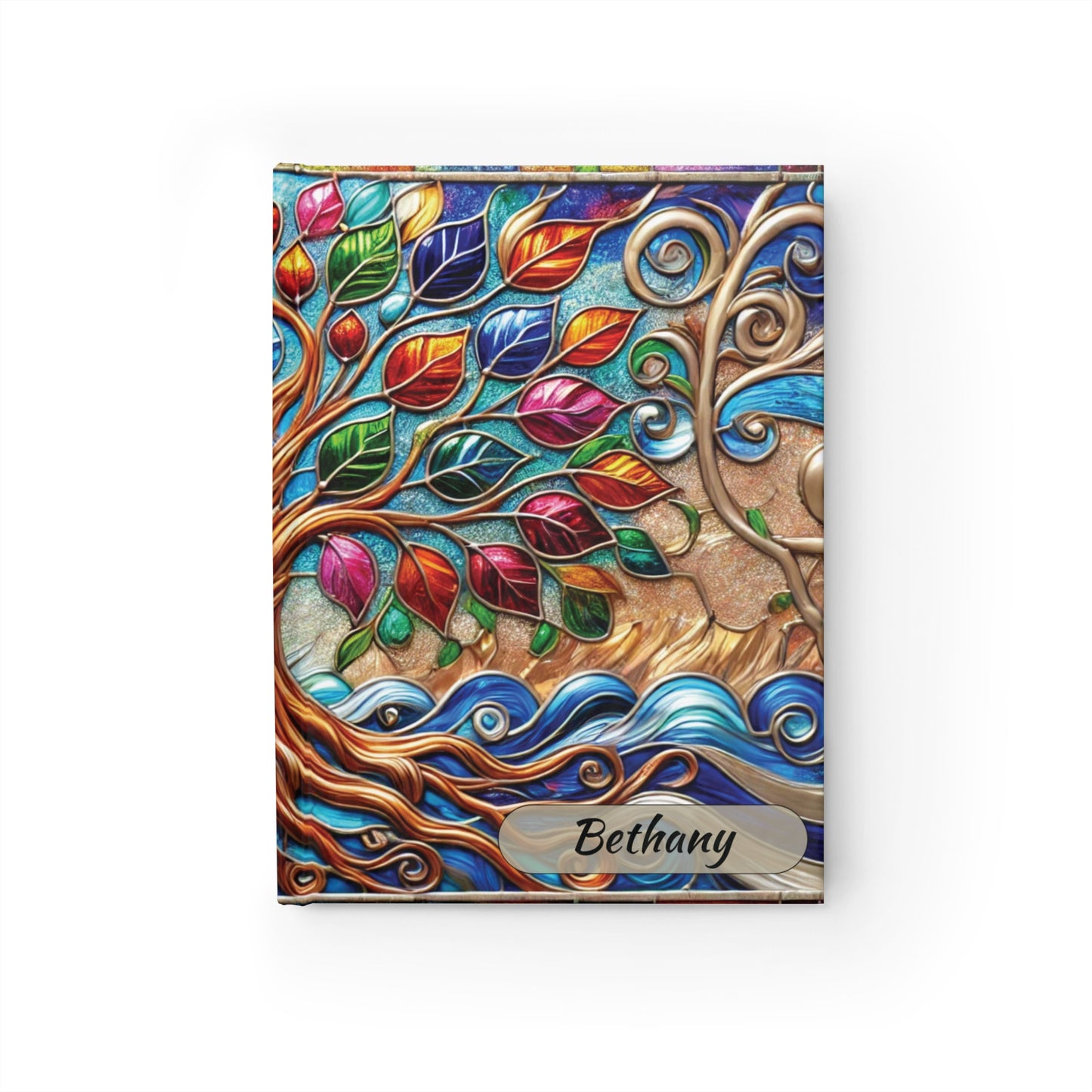 Personalized Vibrant Tree of Life Journal, Nature-Inspired Notebook, Gift for Writers, Dreamers, and Artists, Daily Planner, Journal for