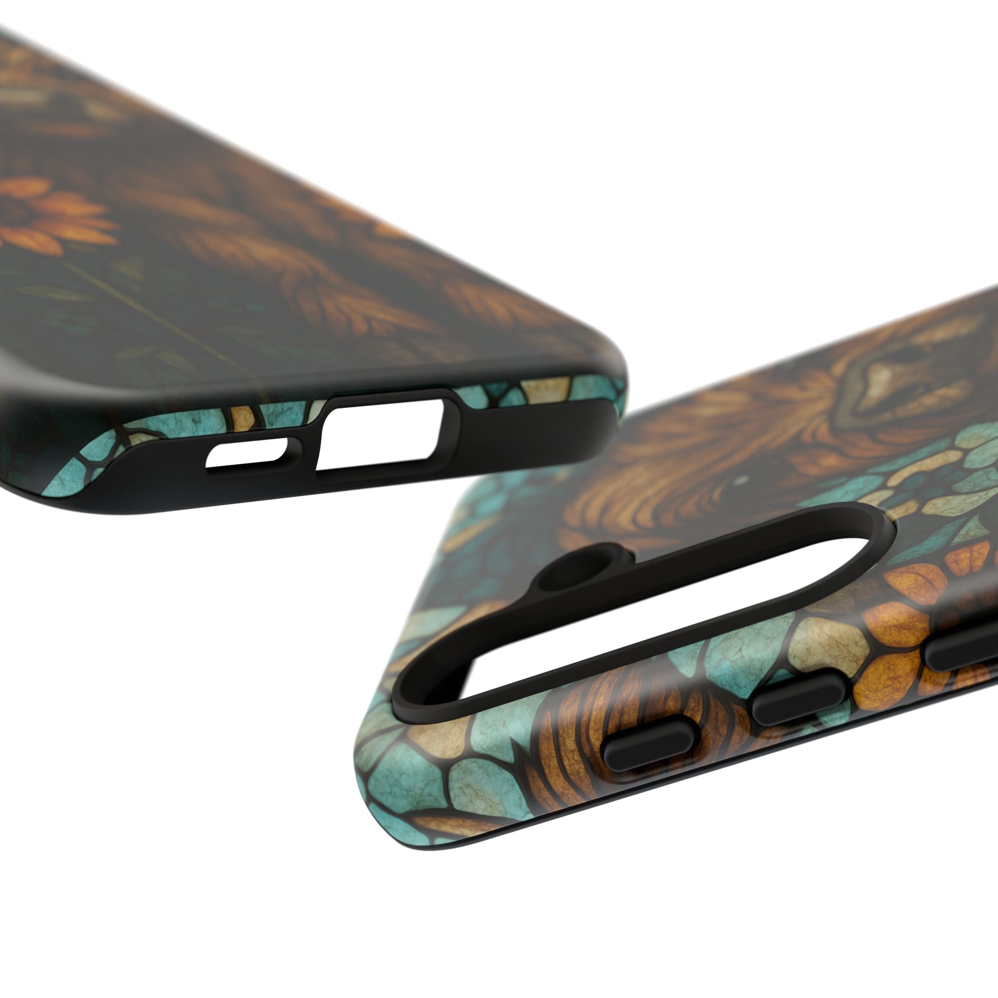 Stained Glass Baby Cow Phone Case – Sunflower Farmhouse Animal Design