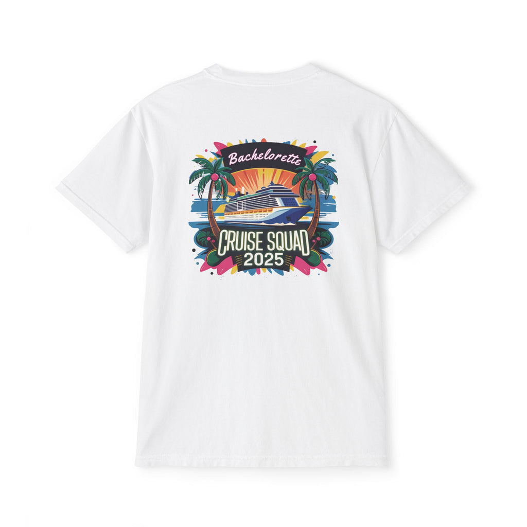 Bachelorette Cruise Squad 2025 T-Shirt, Personalized Bride Tee, Desitnation Wedding Shirt, Custom Wedding Cruise Tee