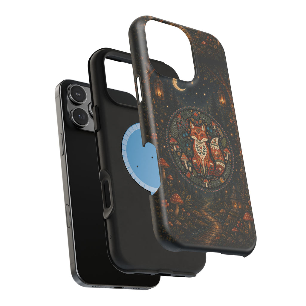 Mystic Forest Fox Phone Case – Woodland MagSafe-Compatible Cover