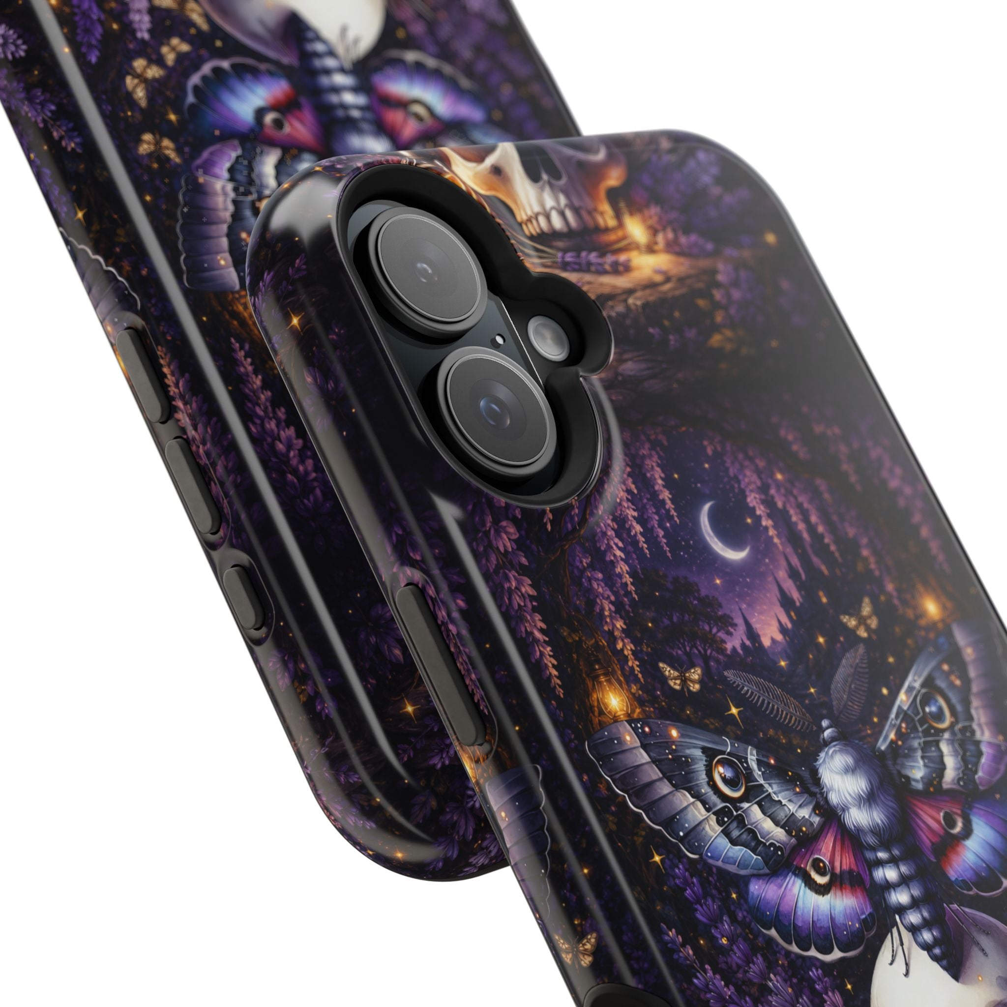 Moth & Skull Phone Case – Dark Mystical MagSafe-Compatible Cover
