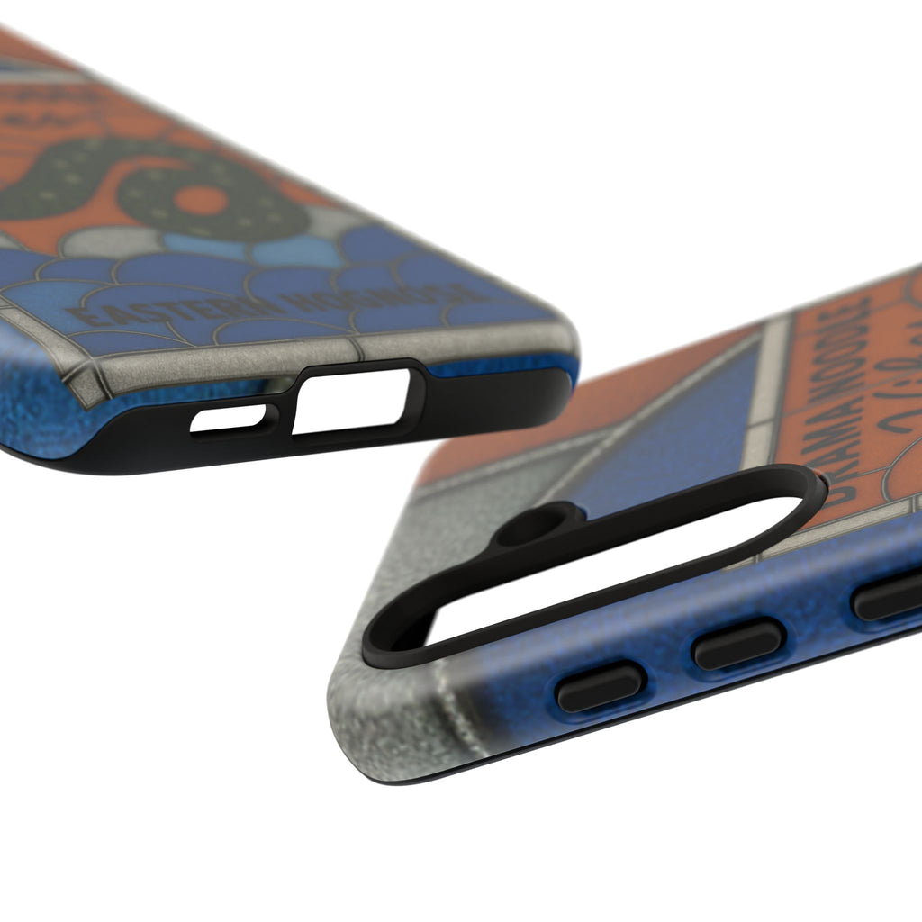 Stained Glass Snake Phone Case – Vibrant Drama Noodle Aesthetic Cover