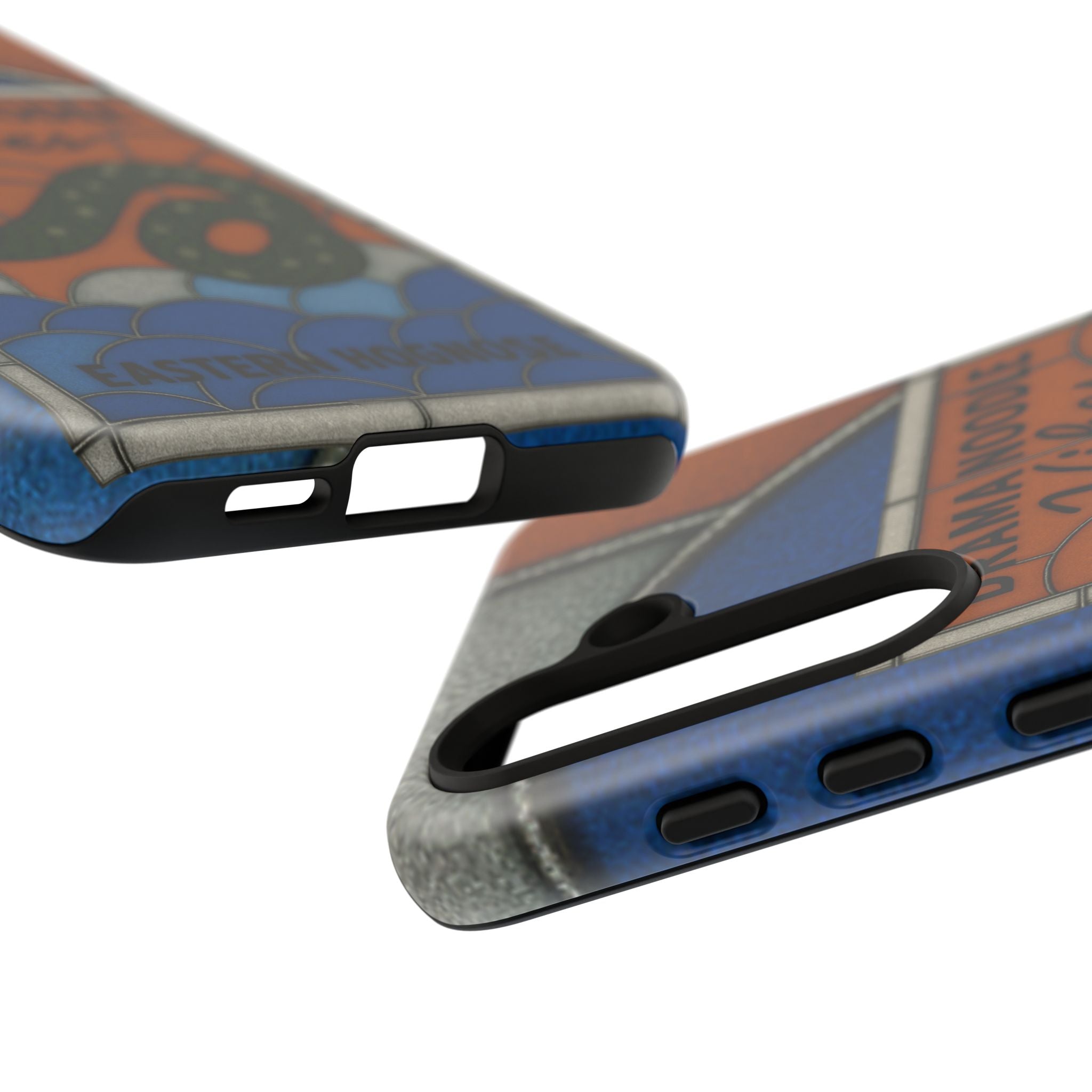 Stained Glass Snake Phone Case – Vibrant Drama Noodle Aesthetic Cover