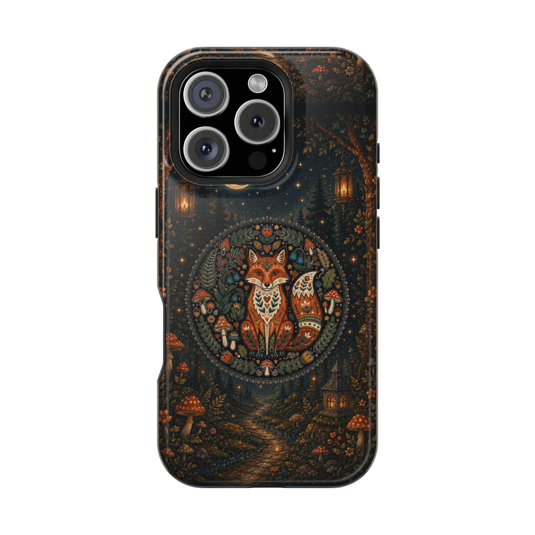 Mystic Forest Fox Phone Case – Woodland MagSafe-Compatible Cover
