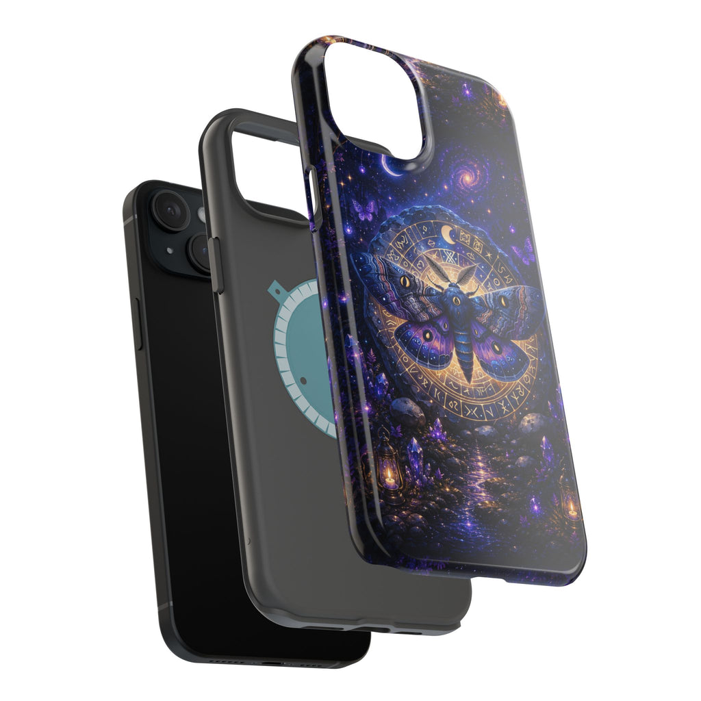 Astrological Moth Phone Case – Celestial MagSafe-Compatible Cover