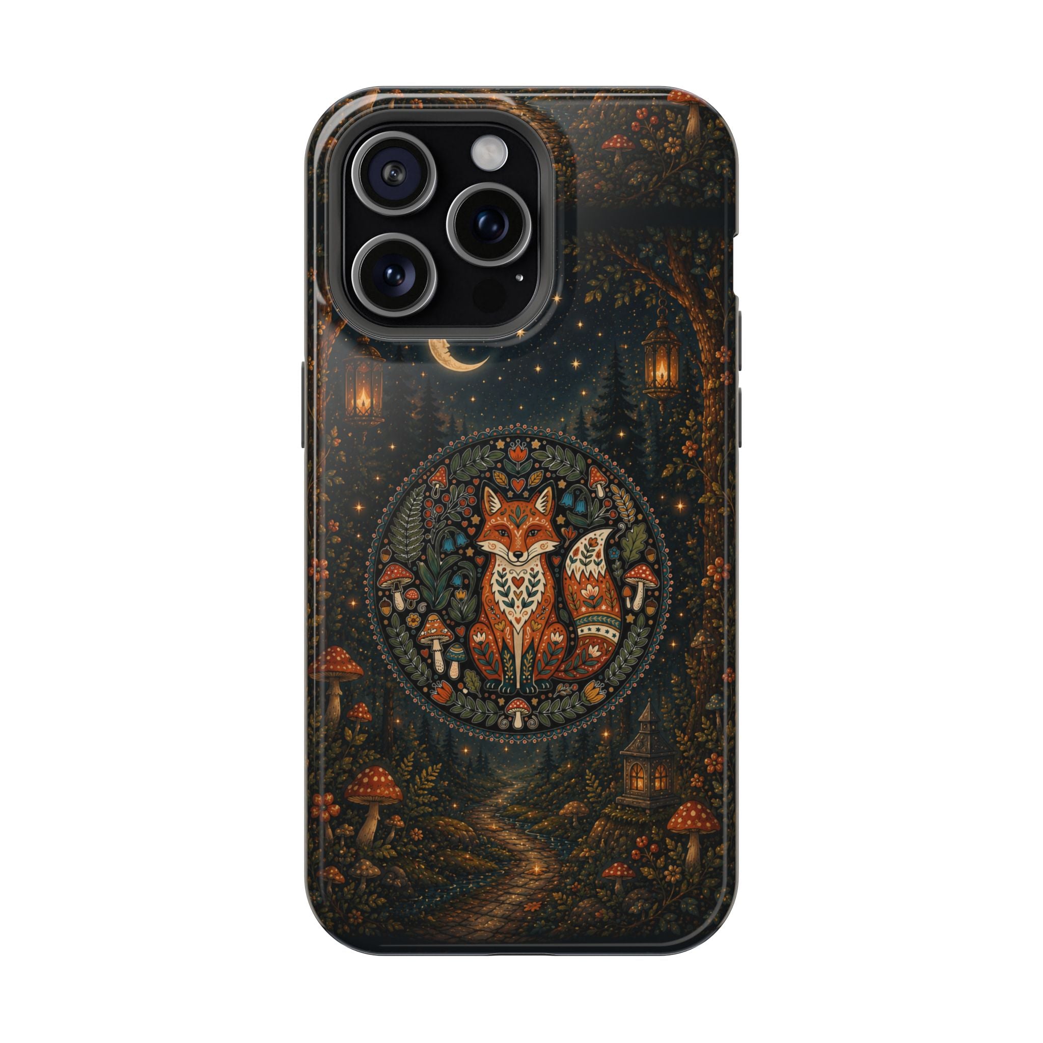 Mystic Forest Fox Phone Case – Woodland MagSafe-Compatible Cover