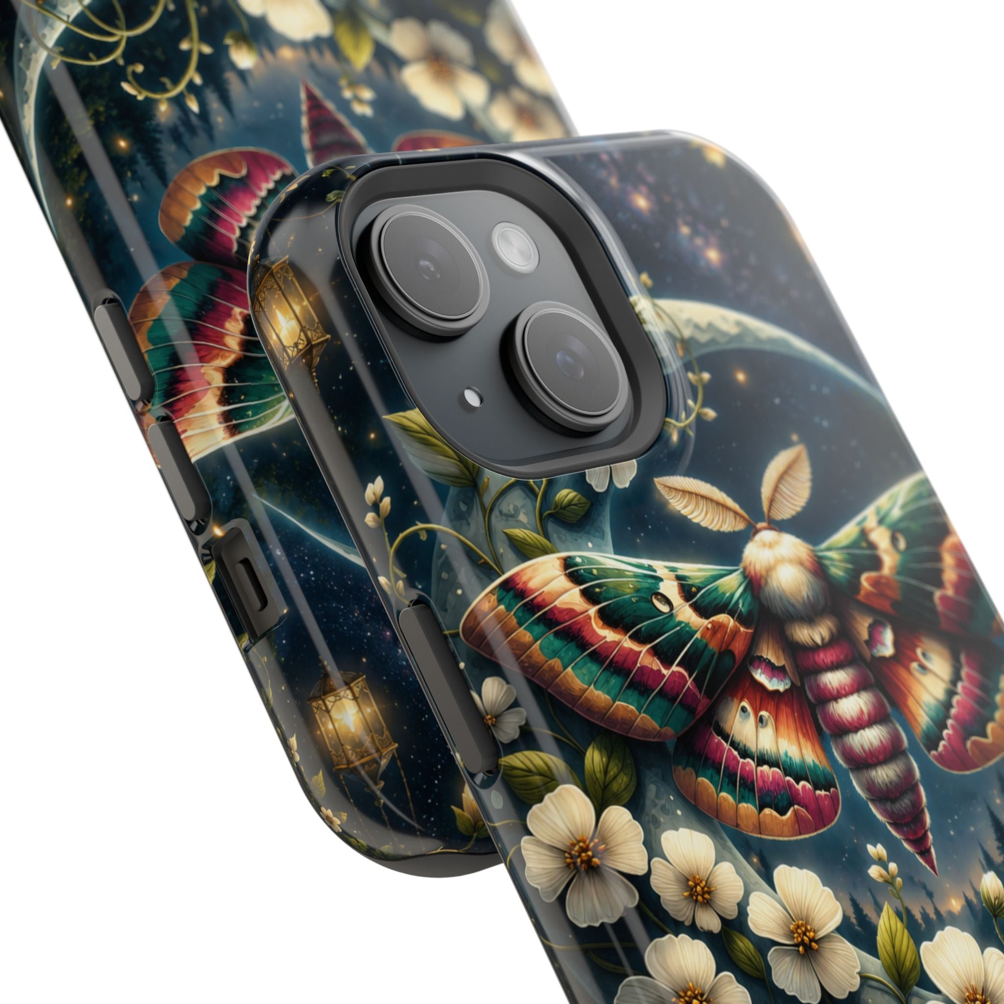 Mystic Moth Floral Nightscape Phone Case – MagSafe Cover