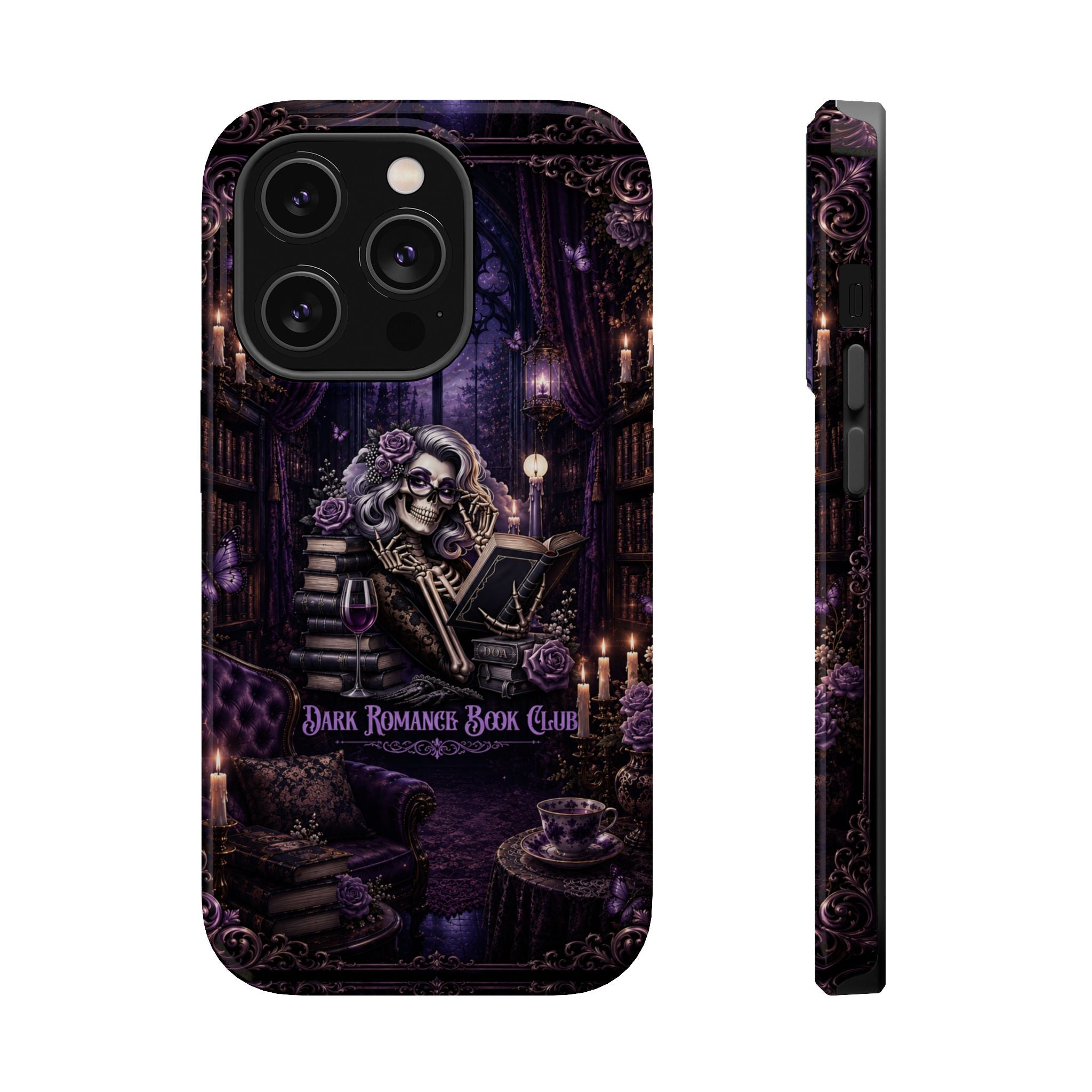 Dark Romance Book Club Phone Case – Gothic MagSafe-Compatible Case