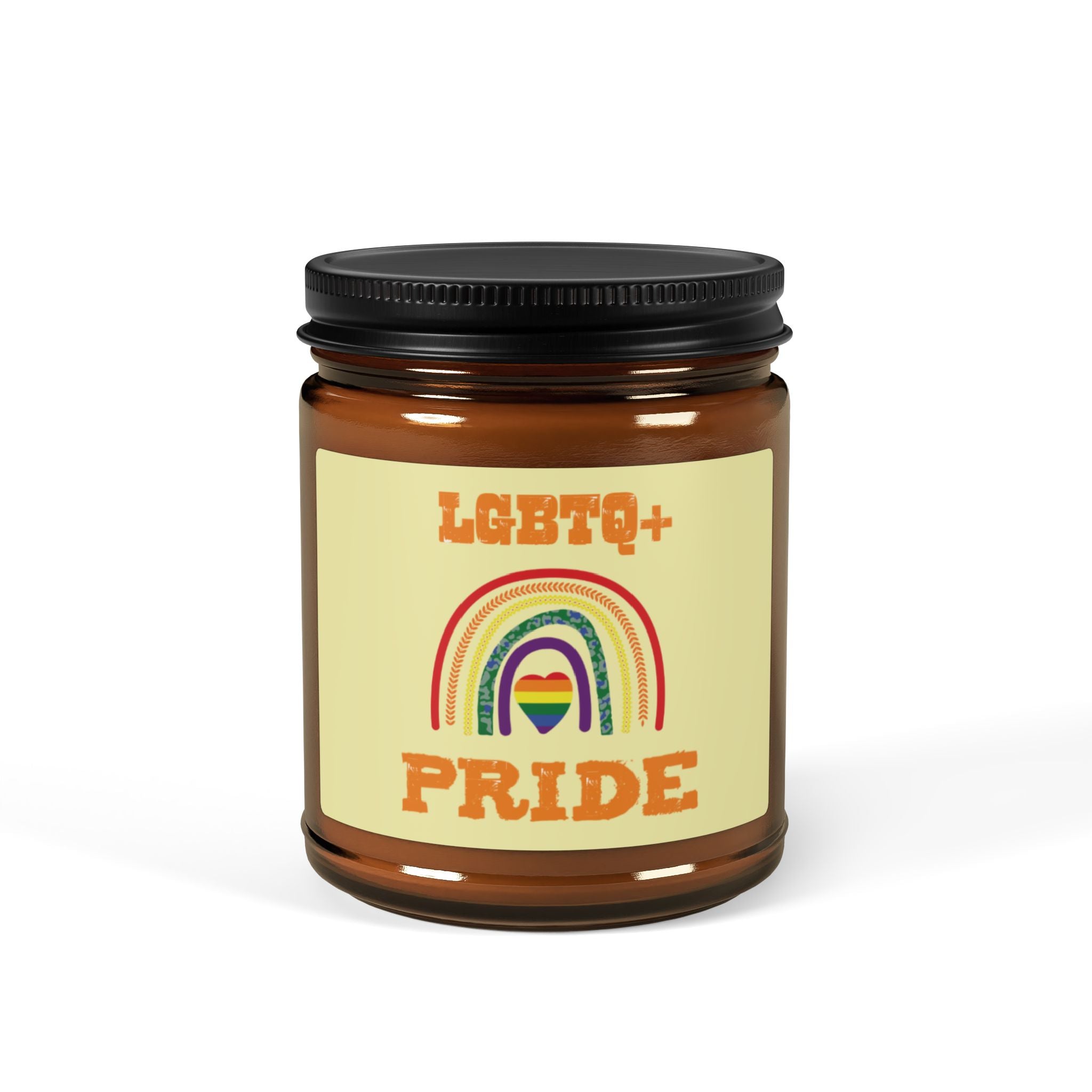 LGBTQ Pride Scented Soy Candle, Pride Month Celebration Gift From Daughter Son, Rainbow Pride Inclusive Statement Fathers Day Gift For Dad
