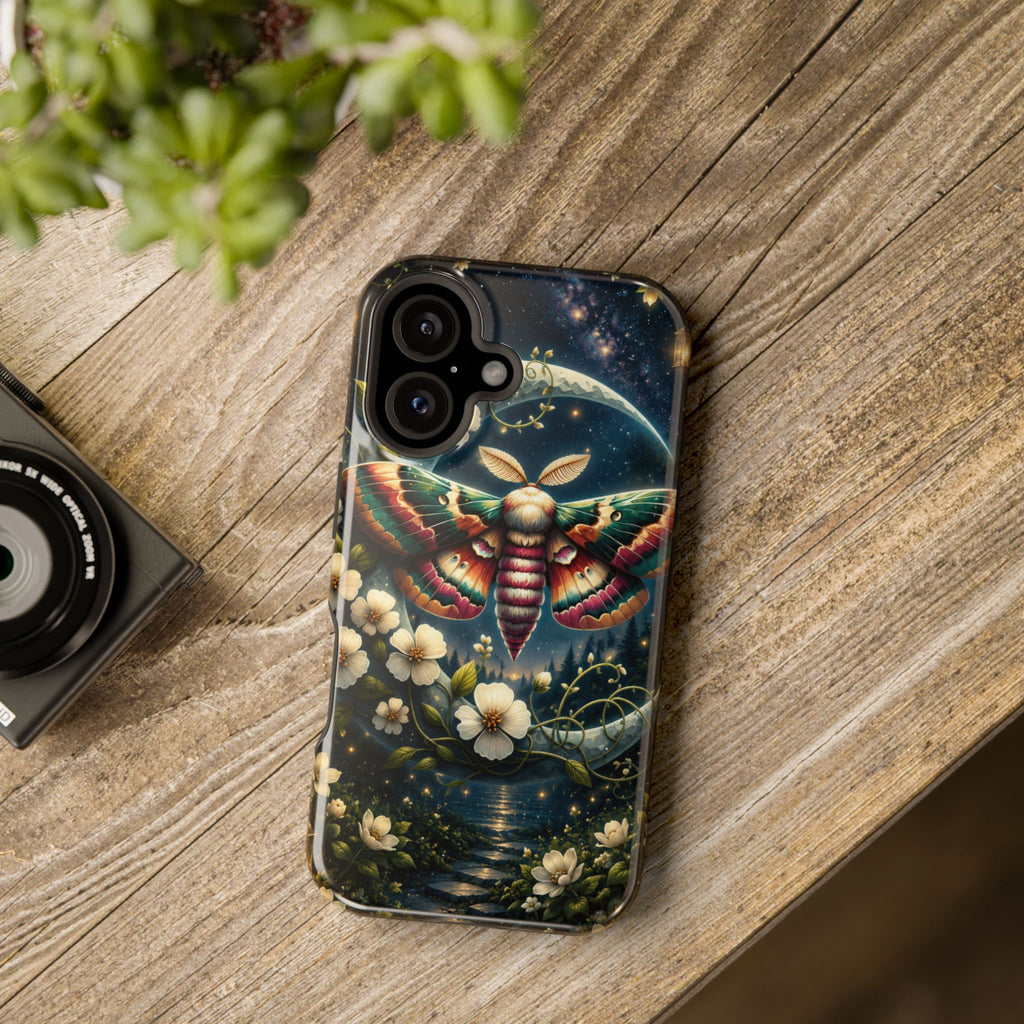 Mystic Moth Floral Nightscape Phone Case – MagSafe Cover