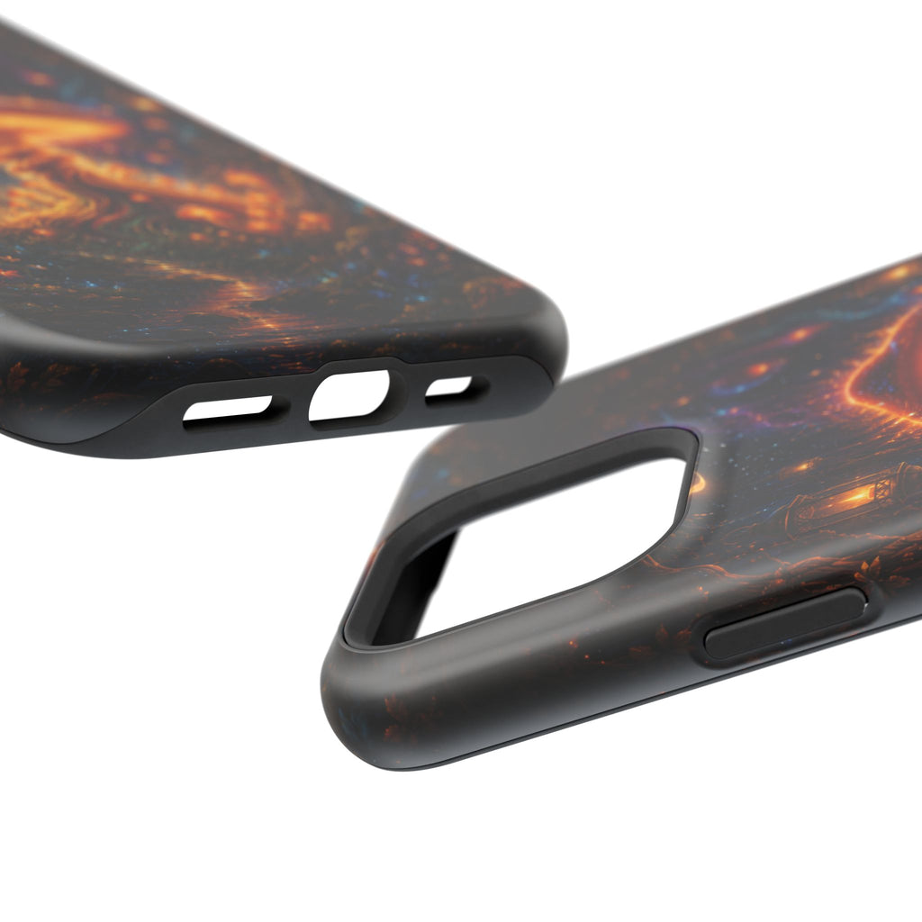 Psychedelic Glowing Mushroom Phone Case – MagSafe Galaxy Art Cover