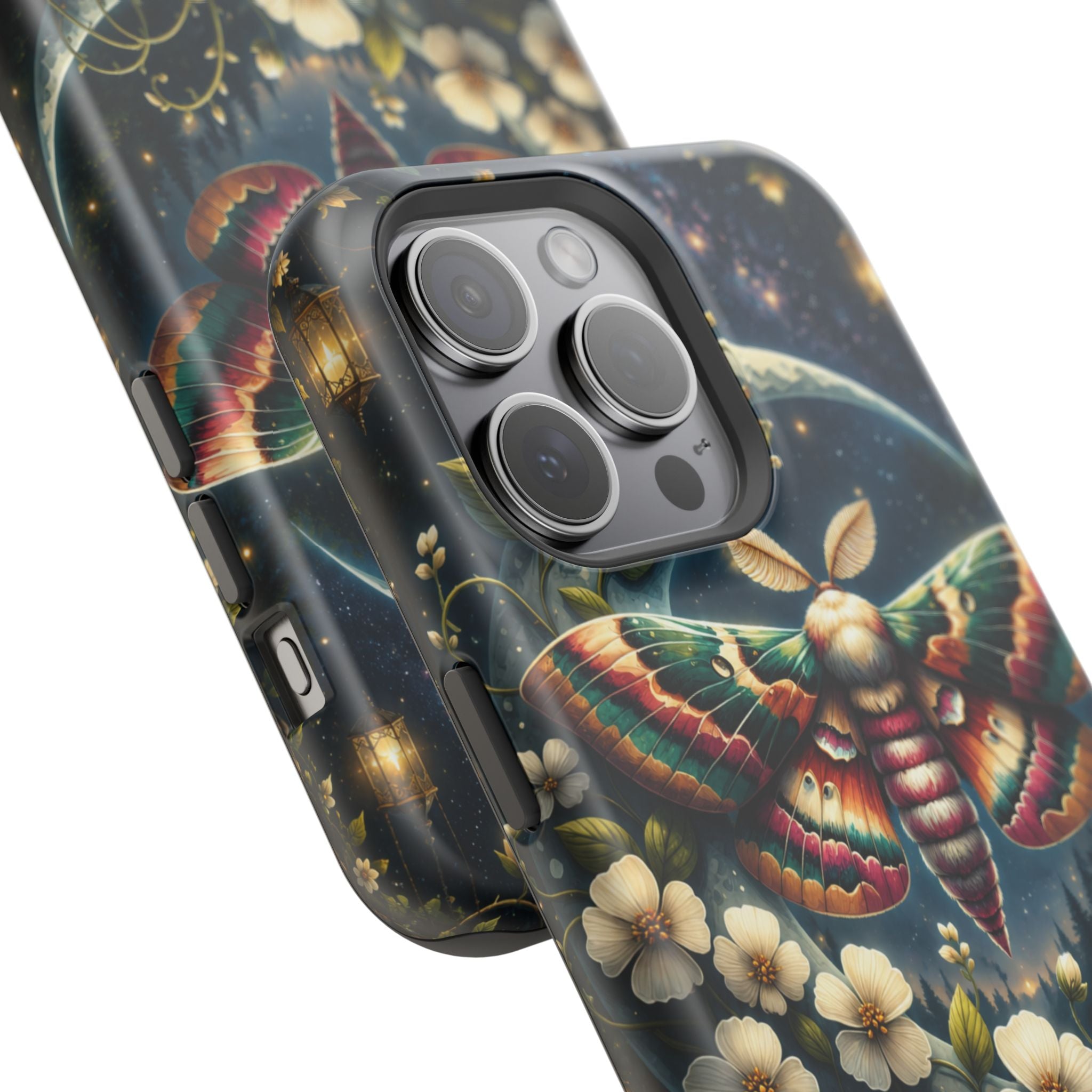 Mystic Moth Floral Nightscape Phone Case – MagSafe Cover