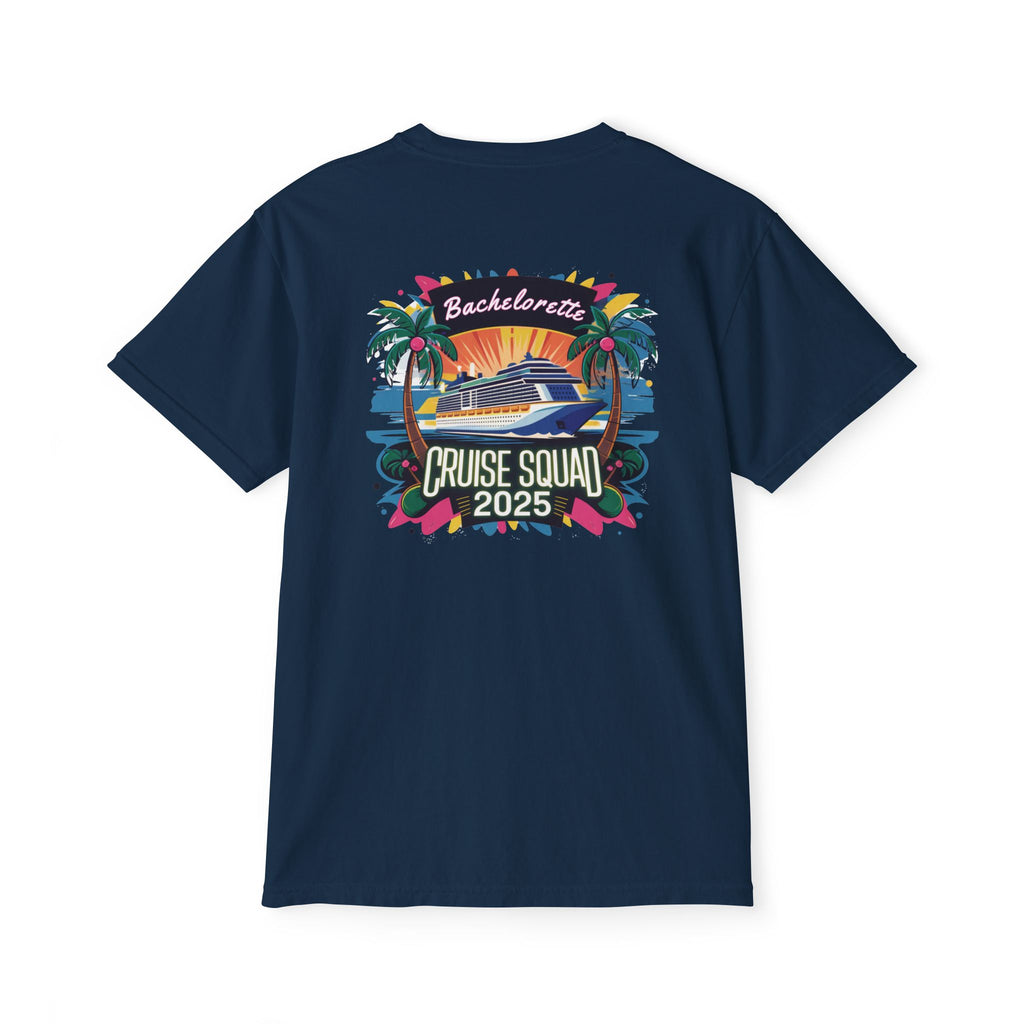 Bachelorette Cruise Squad 2025 T-Shirt, Personalized Bride Tee, Desitnation Wedding Shirt, Custom Wedding Cruise Tee