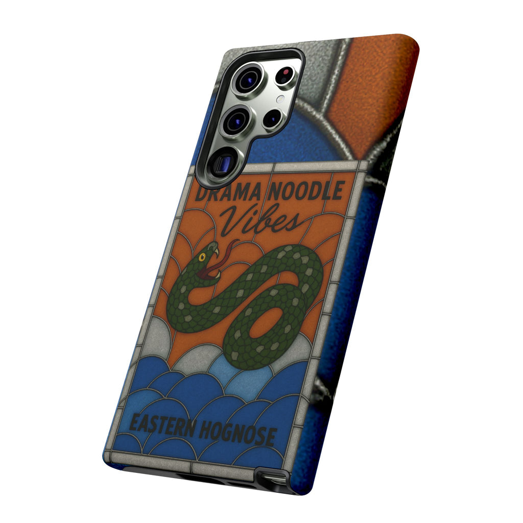 Stained Glass Snake Phone Case – Vibrant Drama Noodle Aesthetic Cover