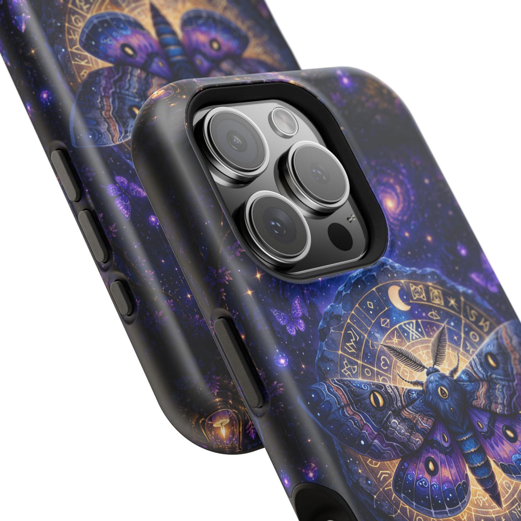 Astrological Moth Phone Case – Celestial MagSafe-Compatible Cover