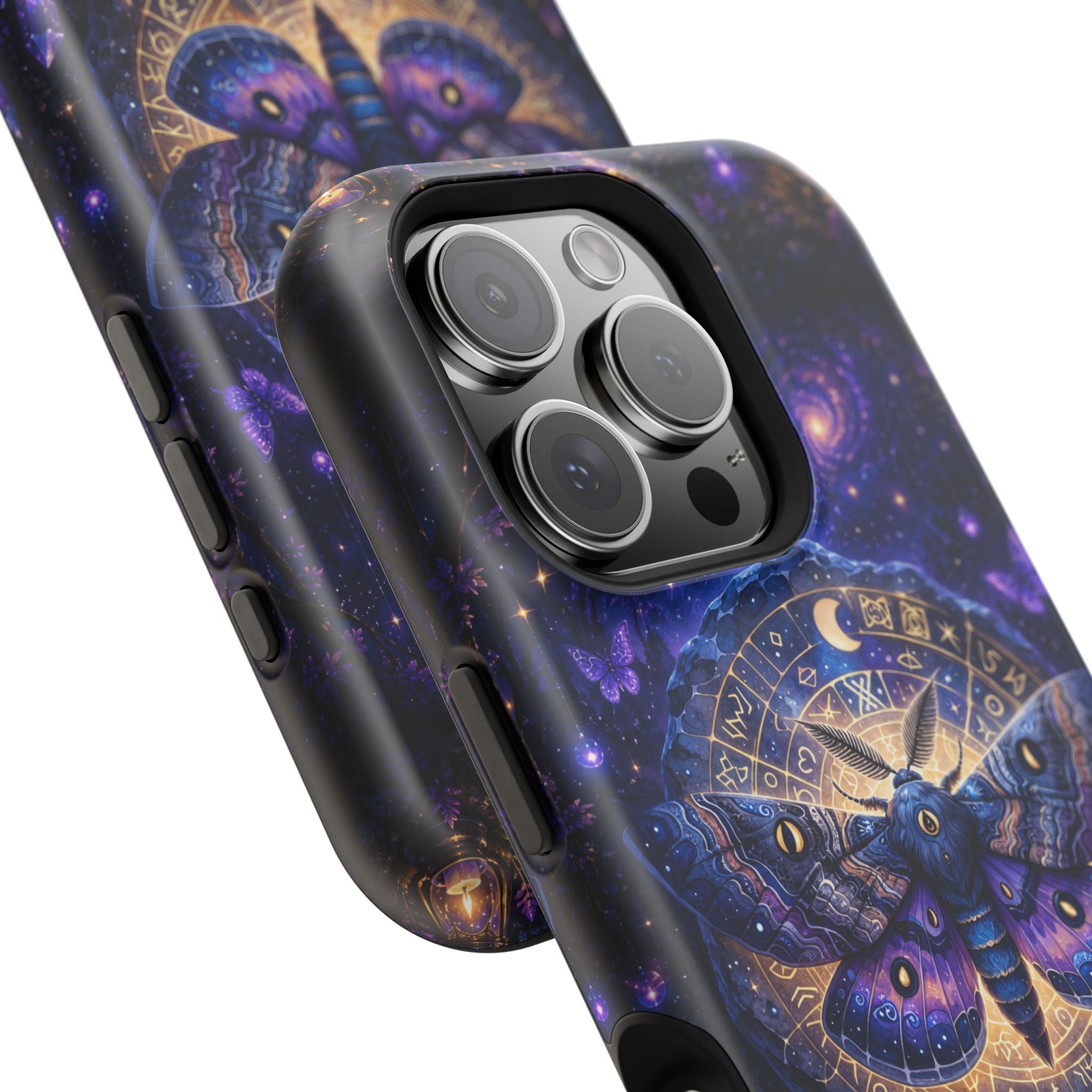 Astrological Moth Phone Case – Celestial MagSafe-Compatible Cover