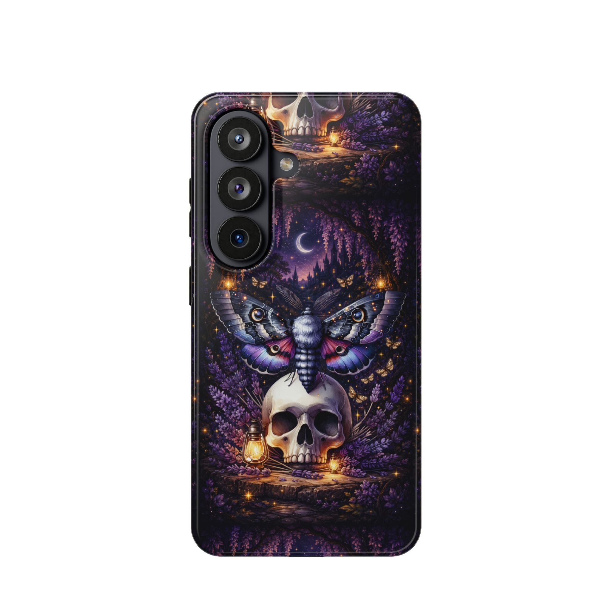 Moth & Skull Phone Case – Dark Mystical MagSafe-Compatible Cover