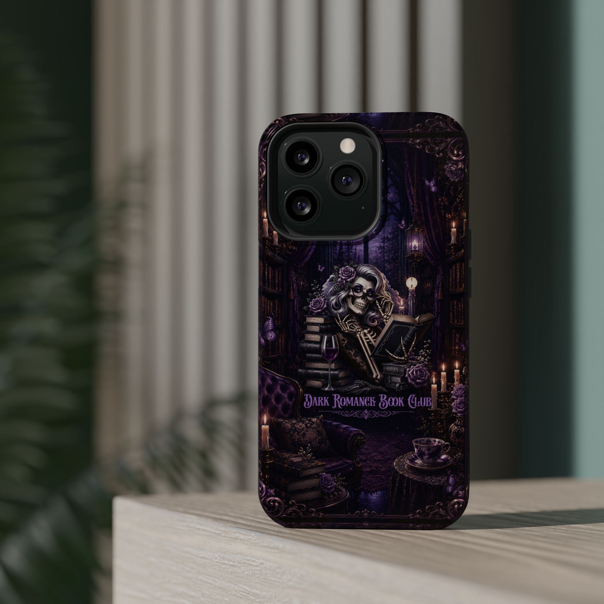 Dark Romance Book Club Phone Case – Gothic MagSafe-Compatible Case