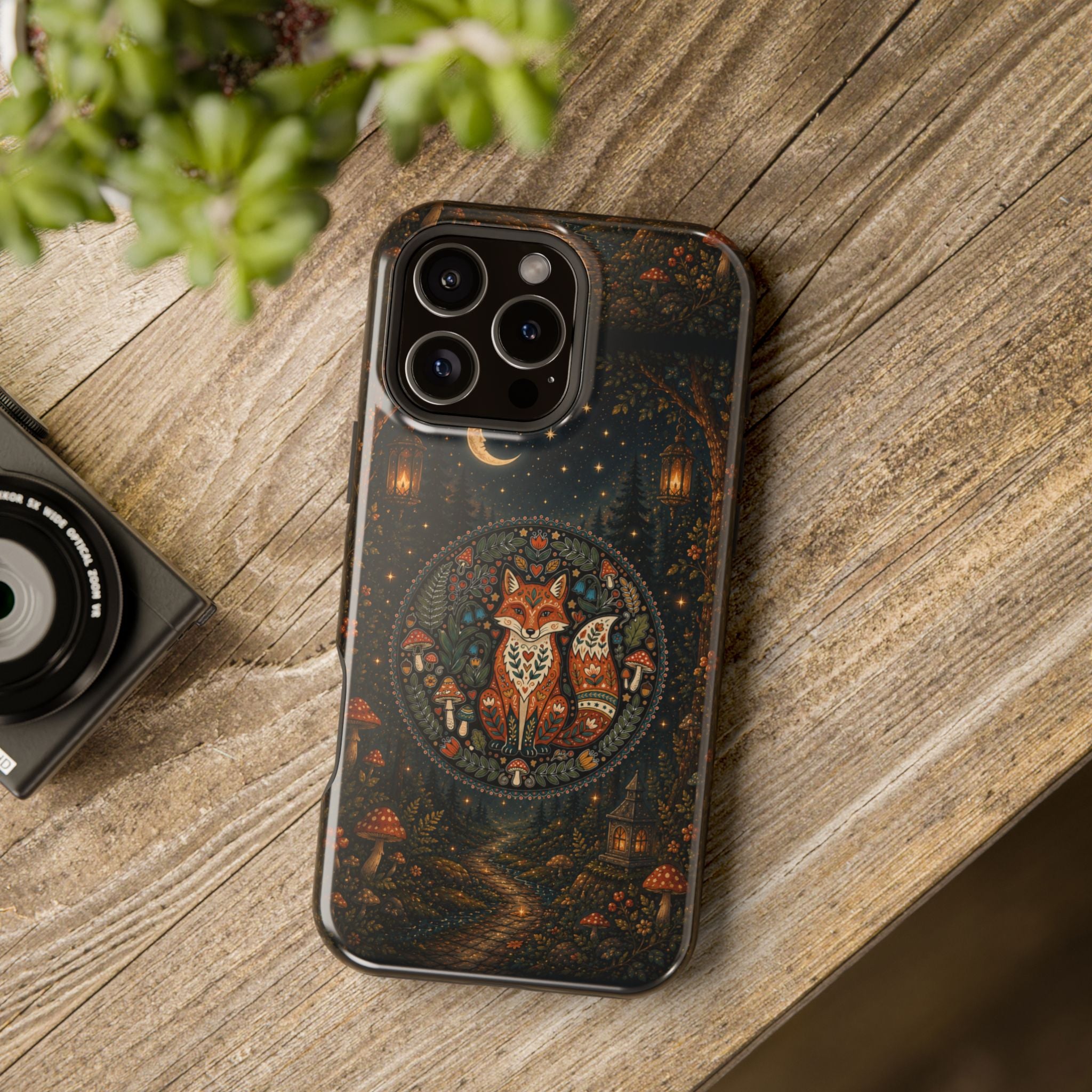 Mystic Forest Fox Phone Case – Woodland MagSafe-Compatible Cover