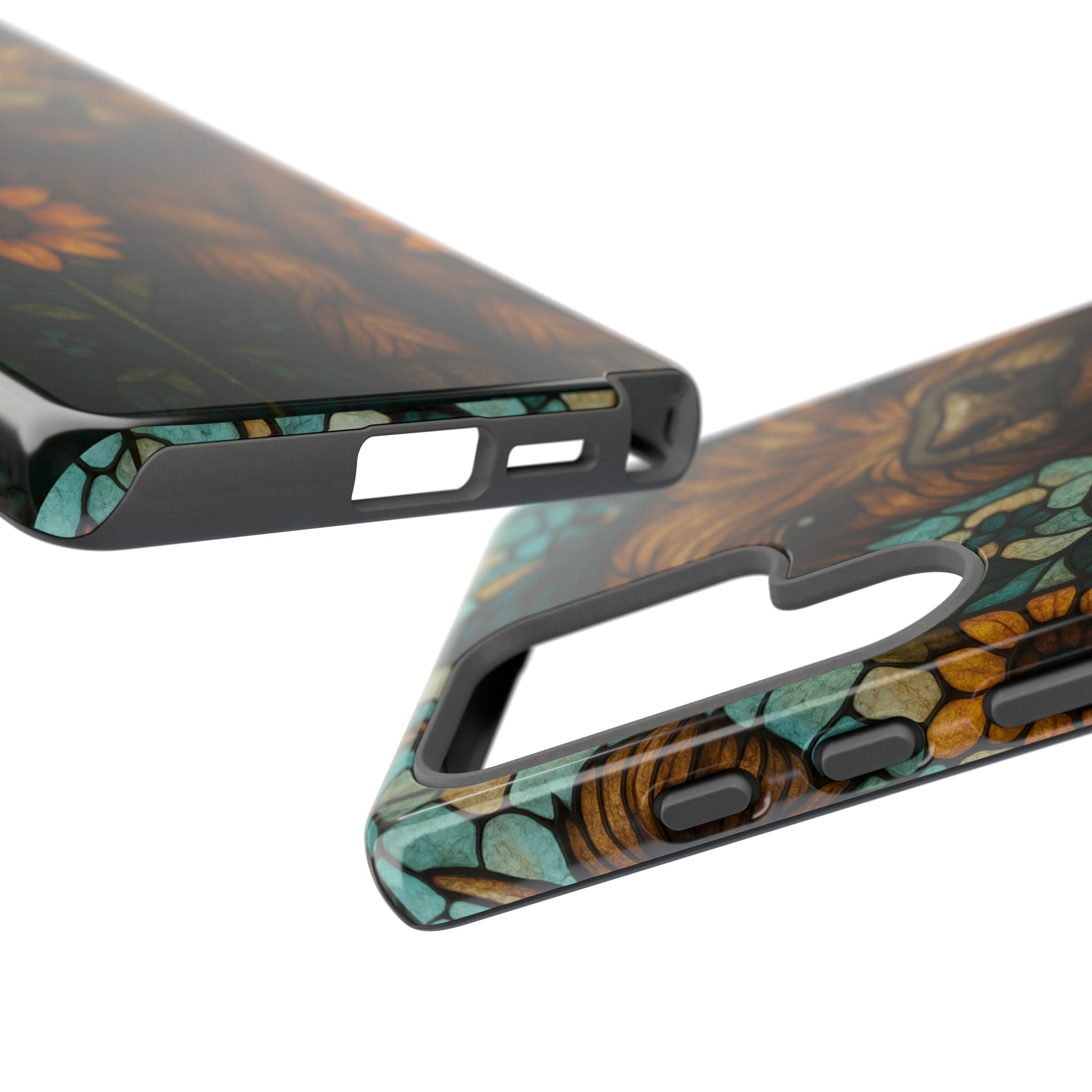 Stained Glass Baby Cow Phone Case – Sunflower Farmhouse Animal Design