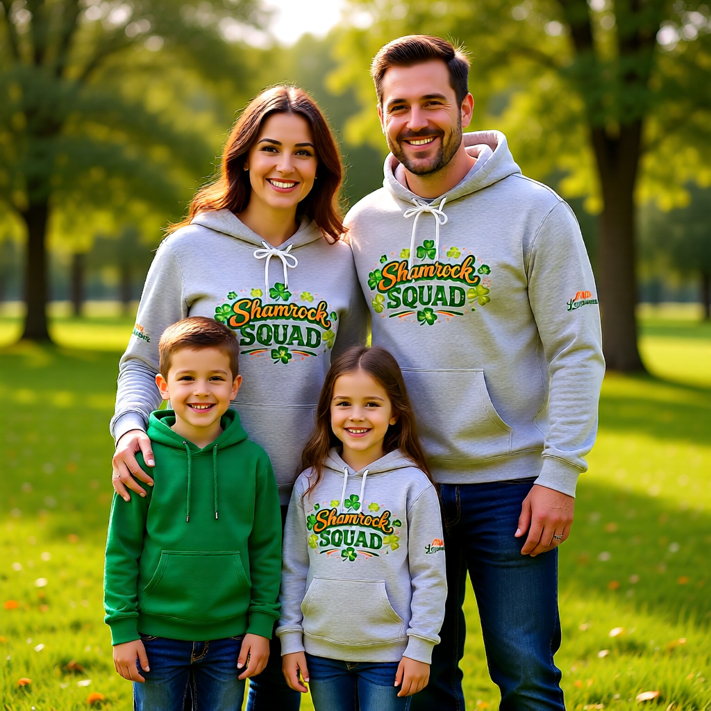 Little Leprechaun Youth Shamrock Squad Hoodie — St. Patrick’s Day Sweatshirt