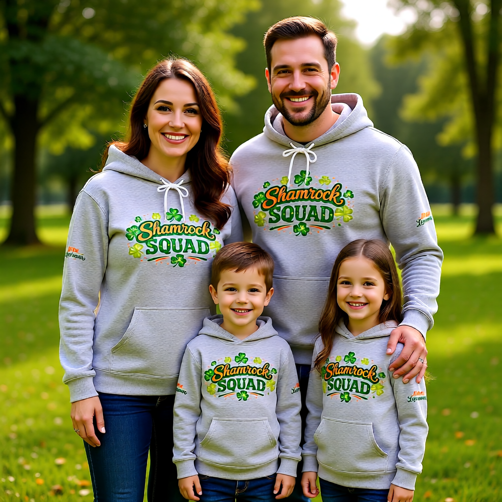 Little Leprechaun Youth Shamrock Squad Hoodie — St. Patrick’s Day Sweatshirt