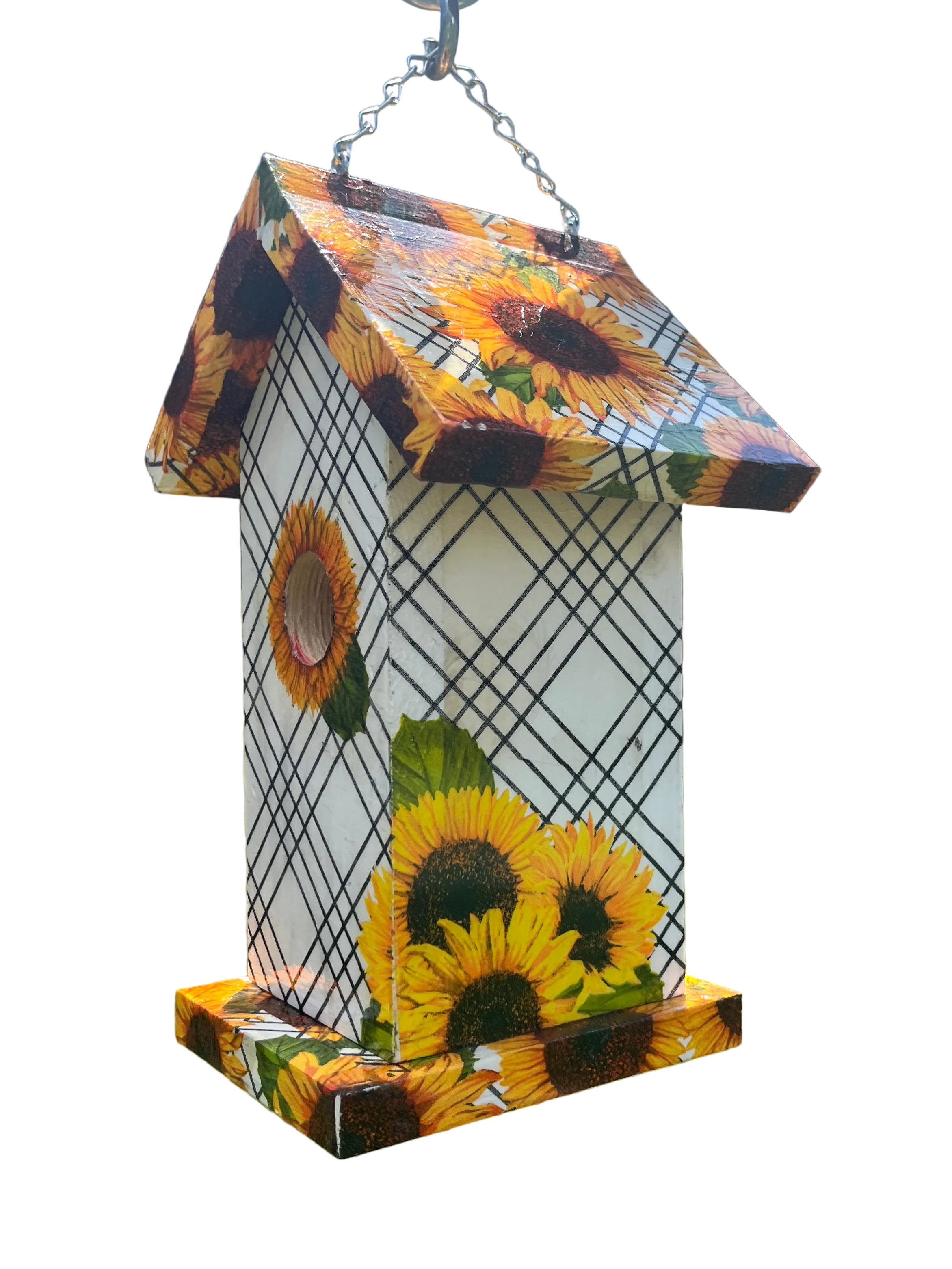 Sunflower birdhouse